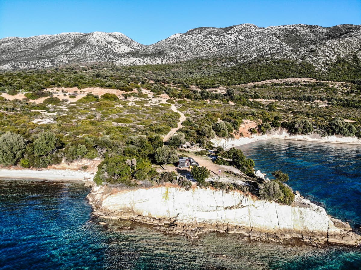 Klettertrip Griechenland - tolle Schlafplätze am Meer