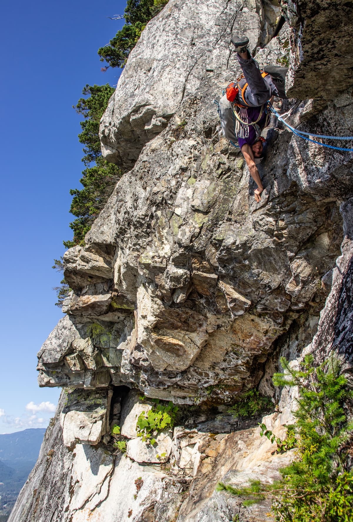 Climbing the Chief - Black Dyke Pitch 3