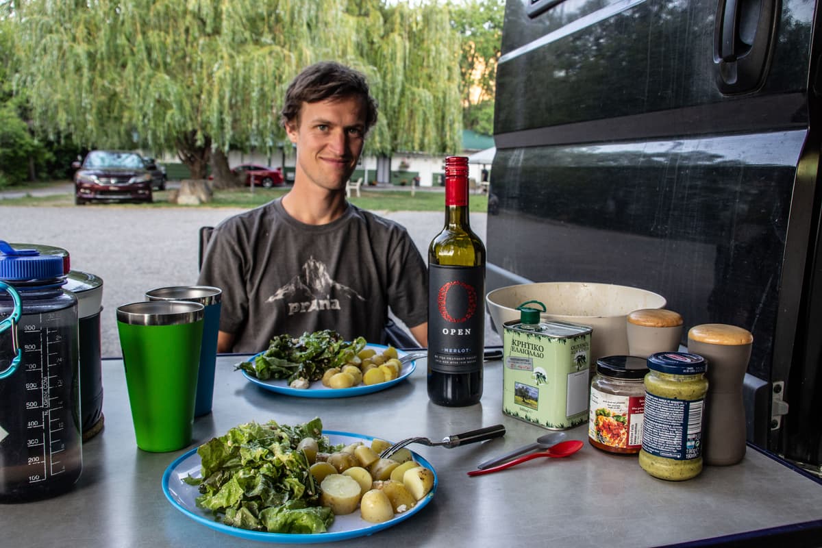 Abendessen im Okanagan Valley