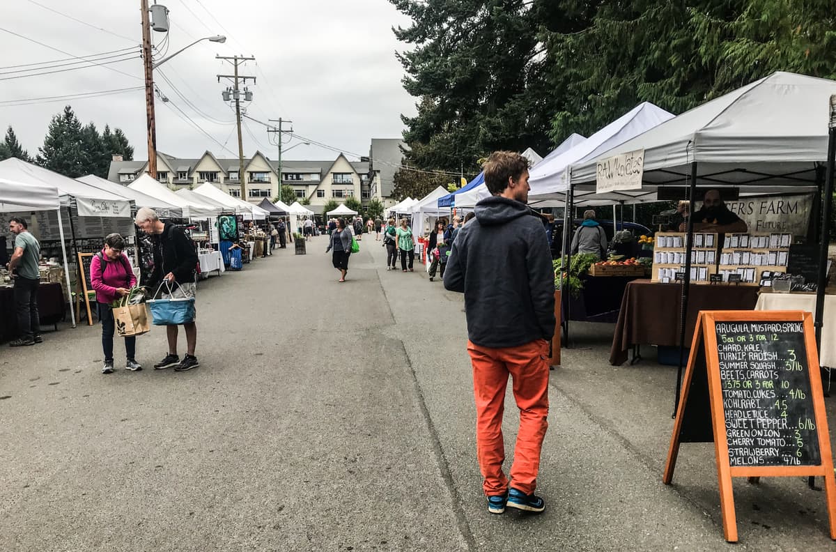 BC Farmers Market on Vancouver Island