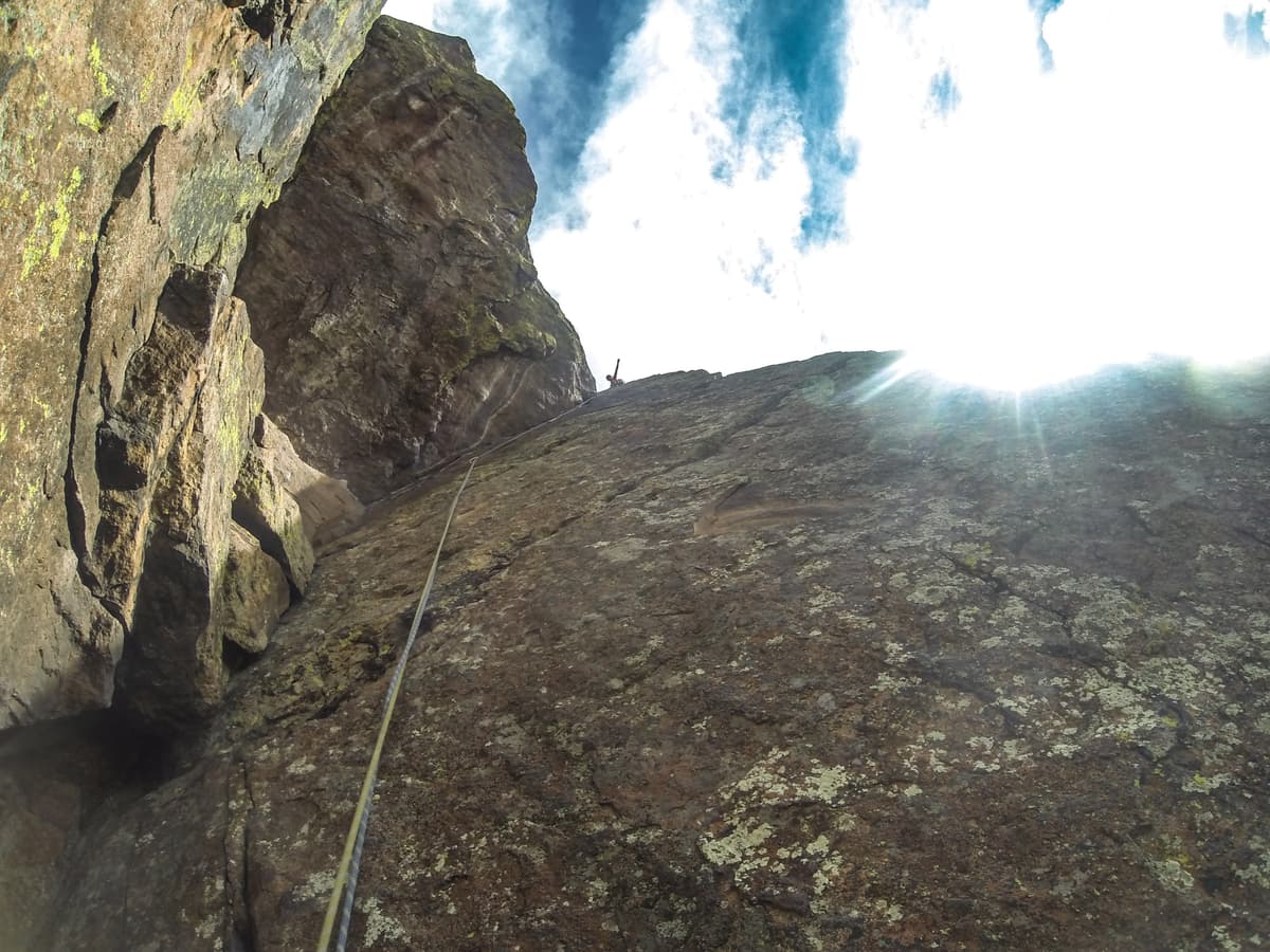 Klettern in Boulder, Colorado: Yellow Spur im Eldorado Canyon