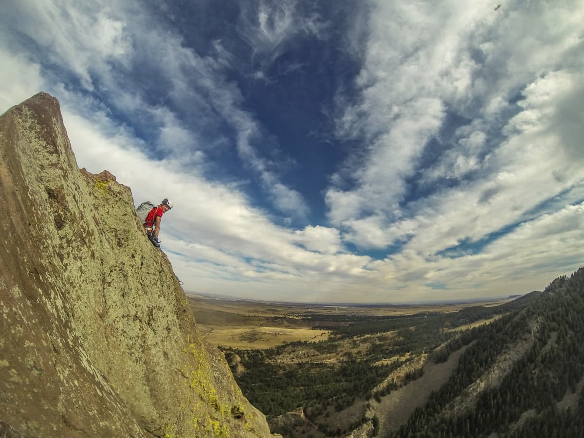 Klettern in Boulder, Colorado: Yellow Spur im Eldorado Canyon