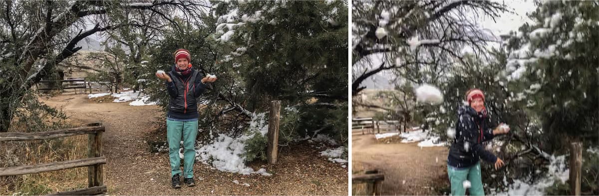 There's Snow in the City of Rocks!