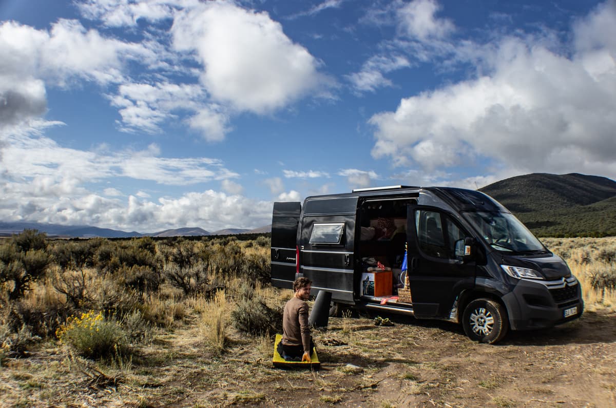 Happy Good Morning Sunshine in Winter Vanlife