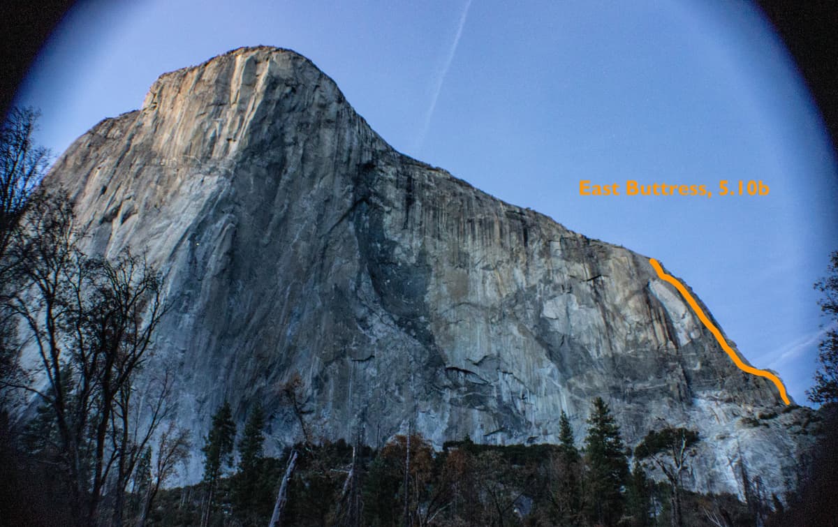 East Buttress, El Cap - Topo