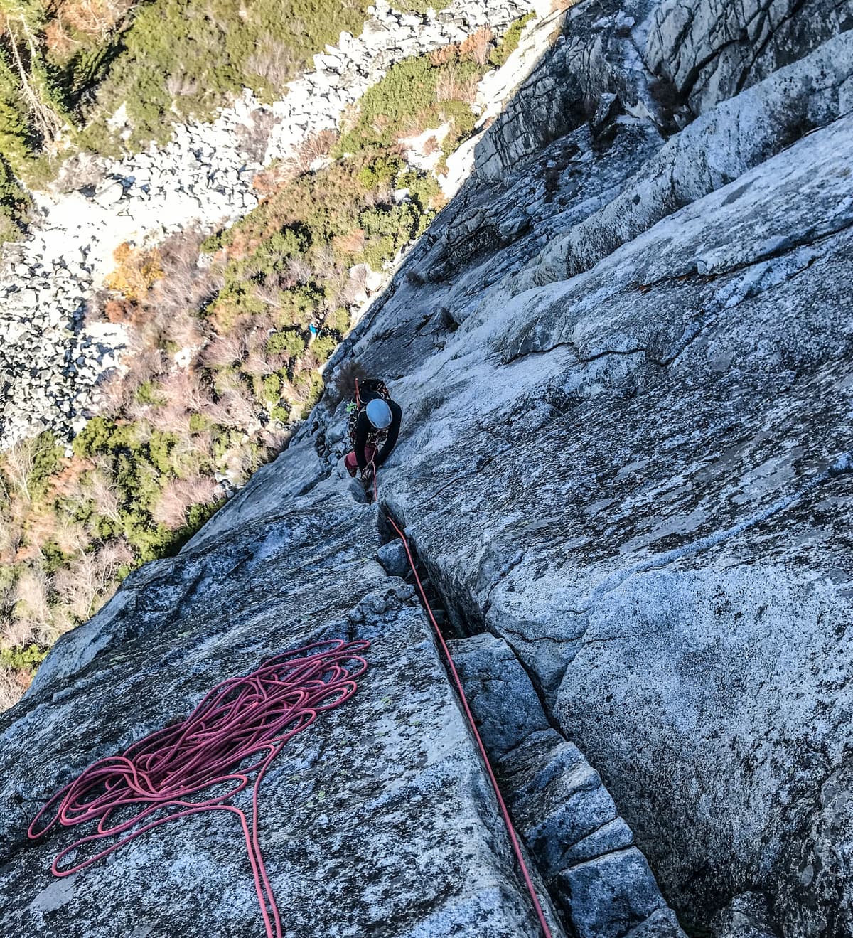 Klettern South Lake Tahoe - Lovers Leap - Route Haystack