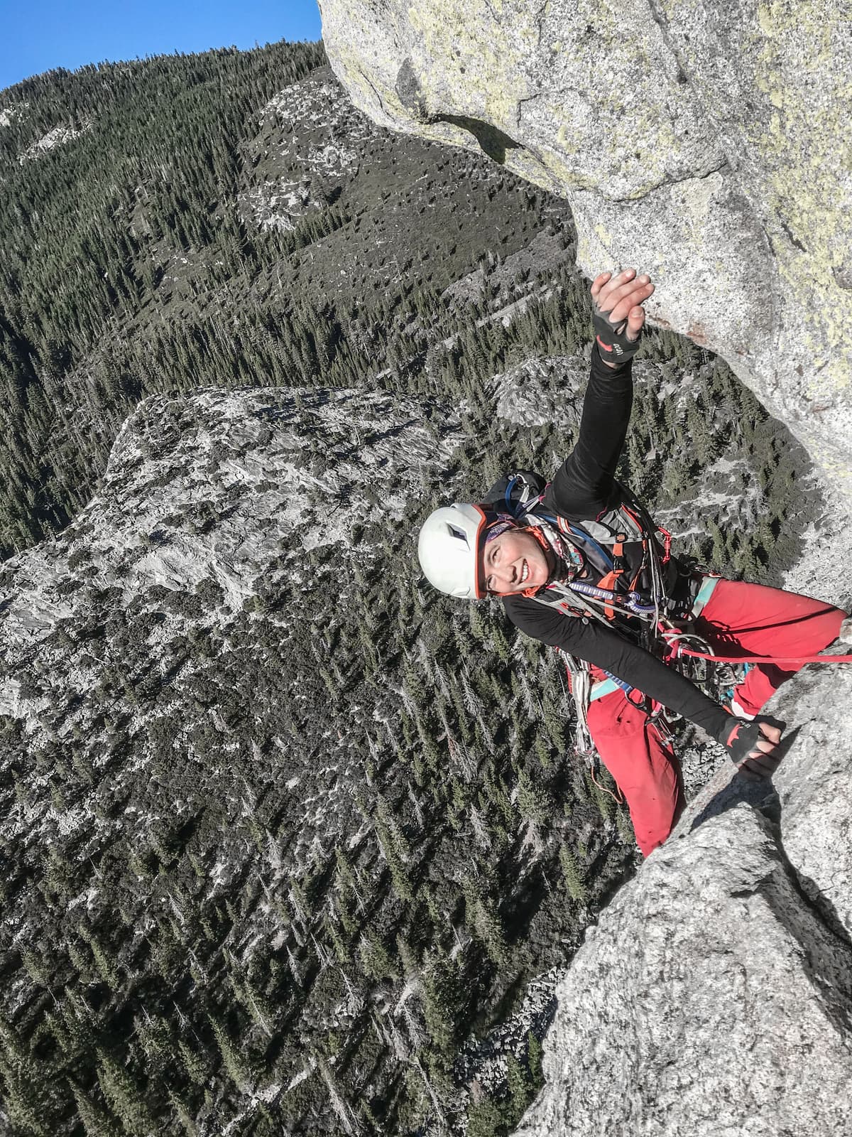 Klettern South Lake Tahoe - Lovers Leap - Traveler Buttress - Ende Seillänge 2