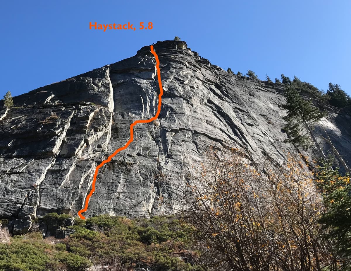 Klettern South Lake Tahoe - Lovers Leap - Topo Haystack