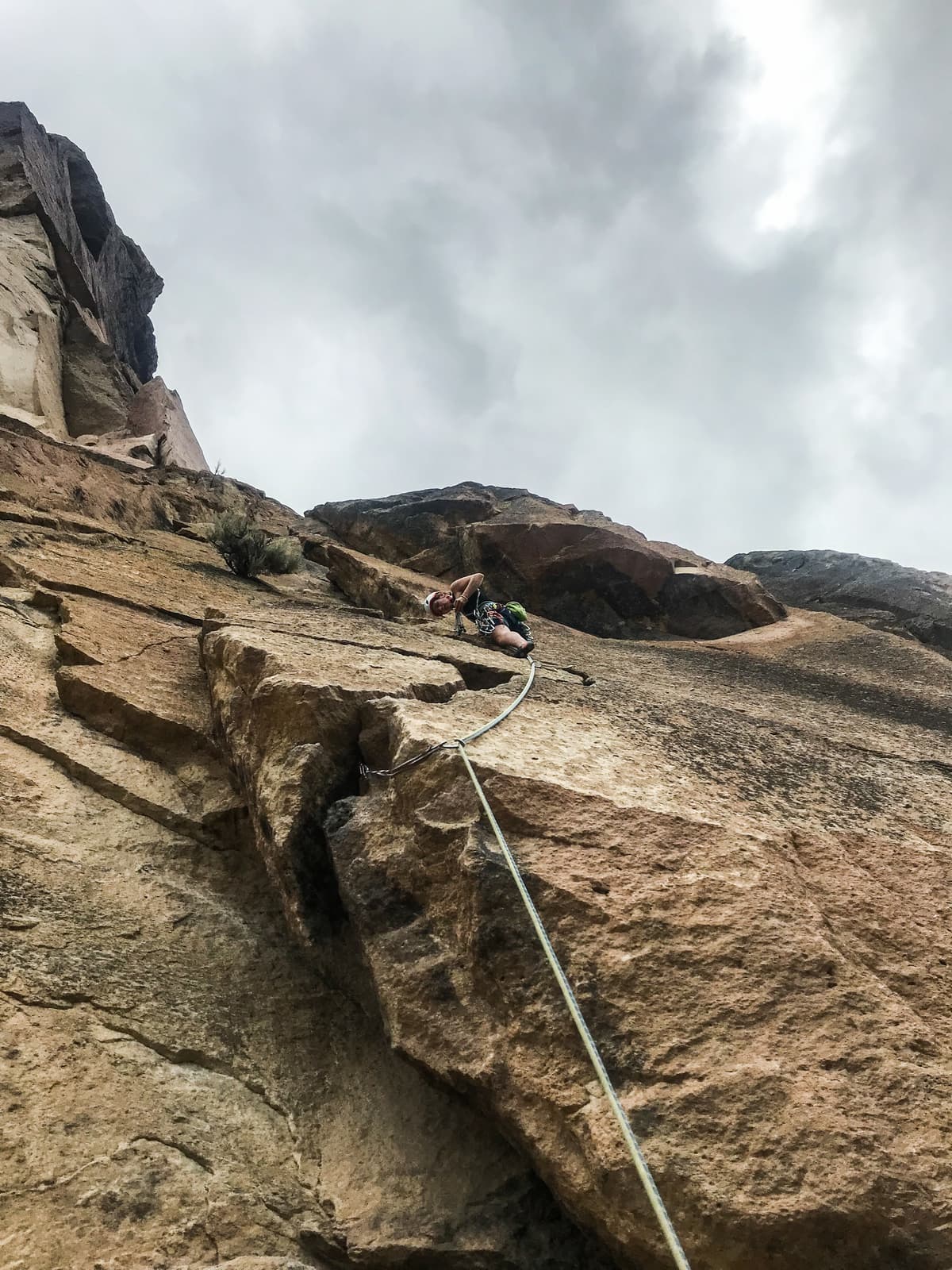Pitch 1 West Face Variation, Monkey Face, Smith Rock