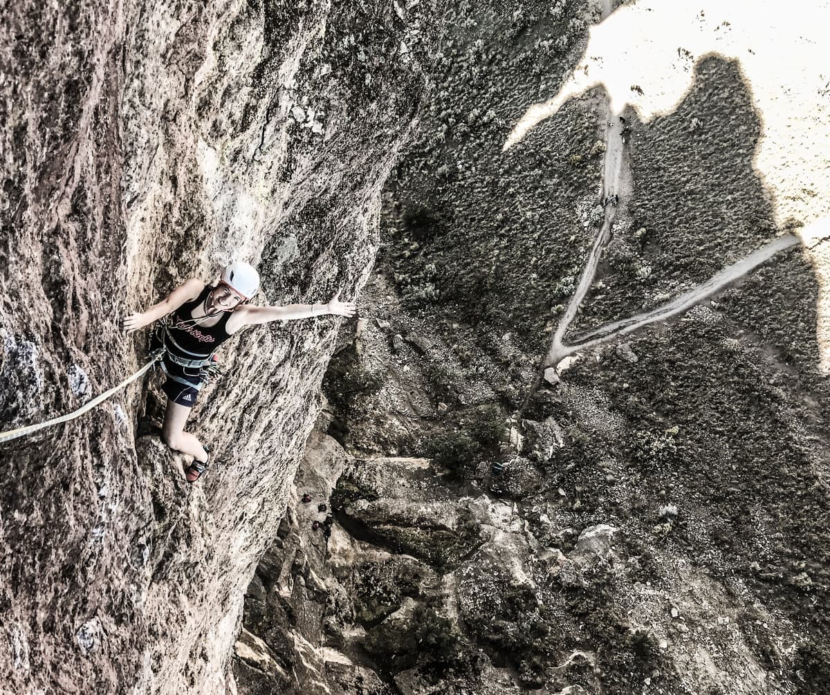 Pitch 4 West Face Variation, Monkey Face, Smith Rock