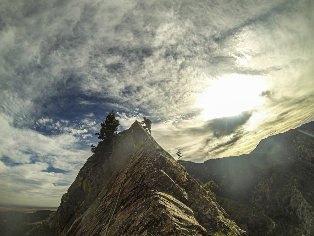 Klettern in Boulder, Colorado: Yellow Spur im Eldorado Canyon