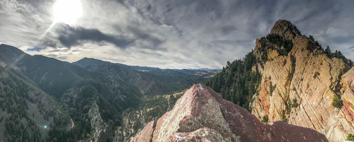 Klettern in Boulder, Colorado: Yellow Spur im Eldorado Canyon