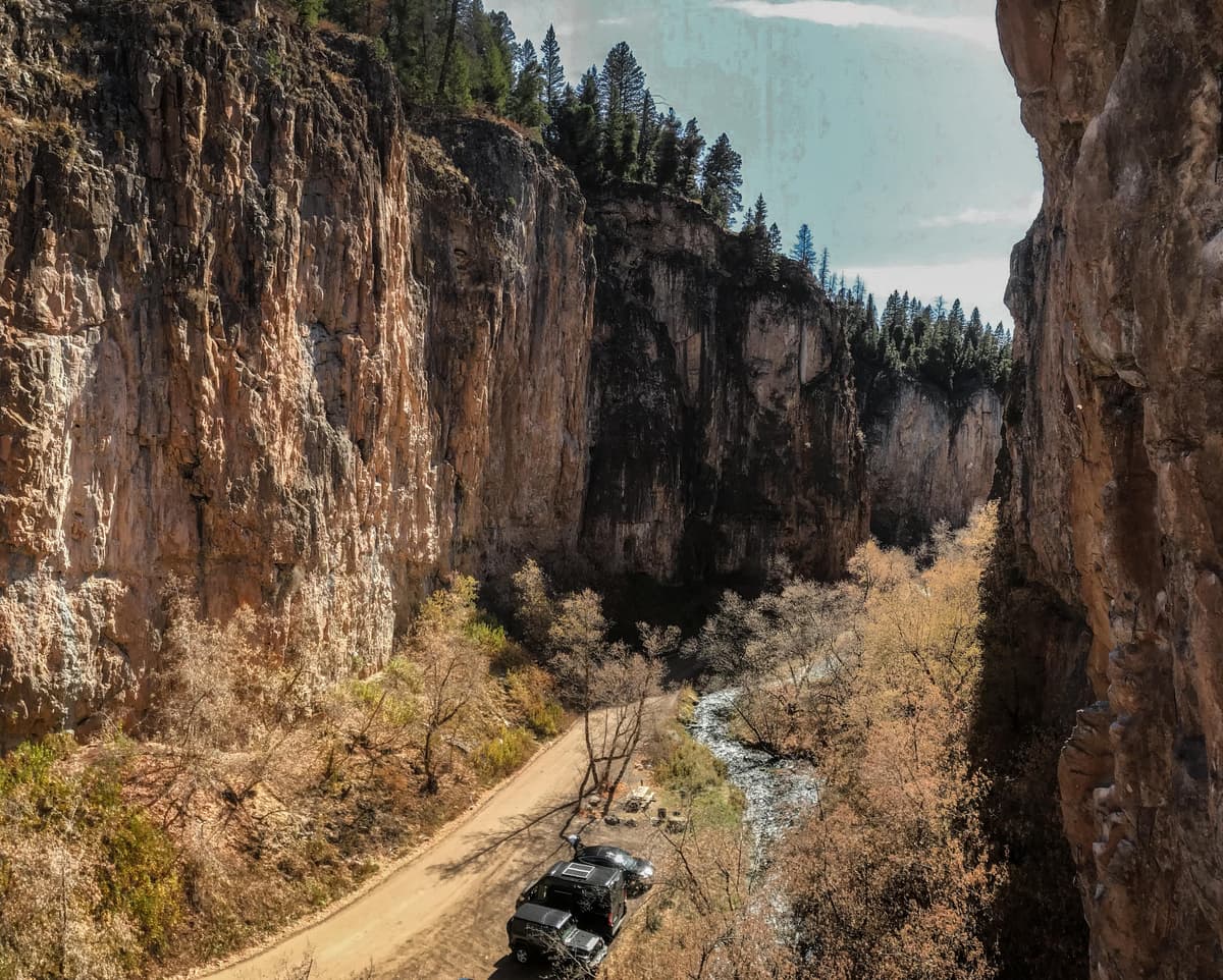 Klettern in Rifle, Colorado